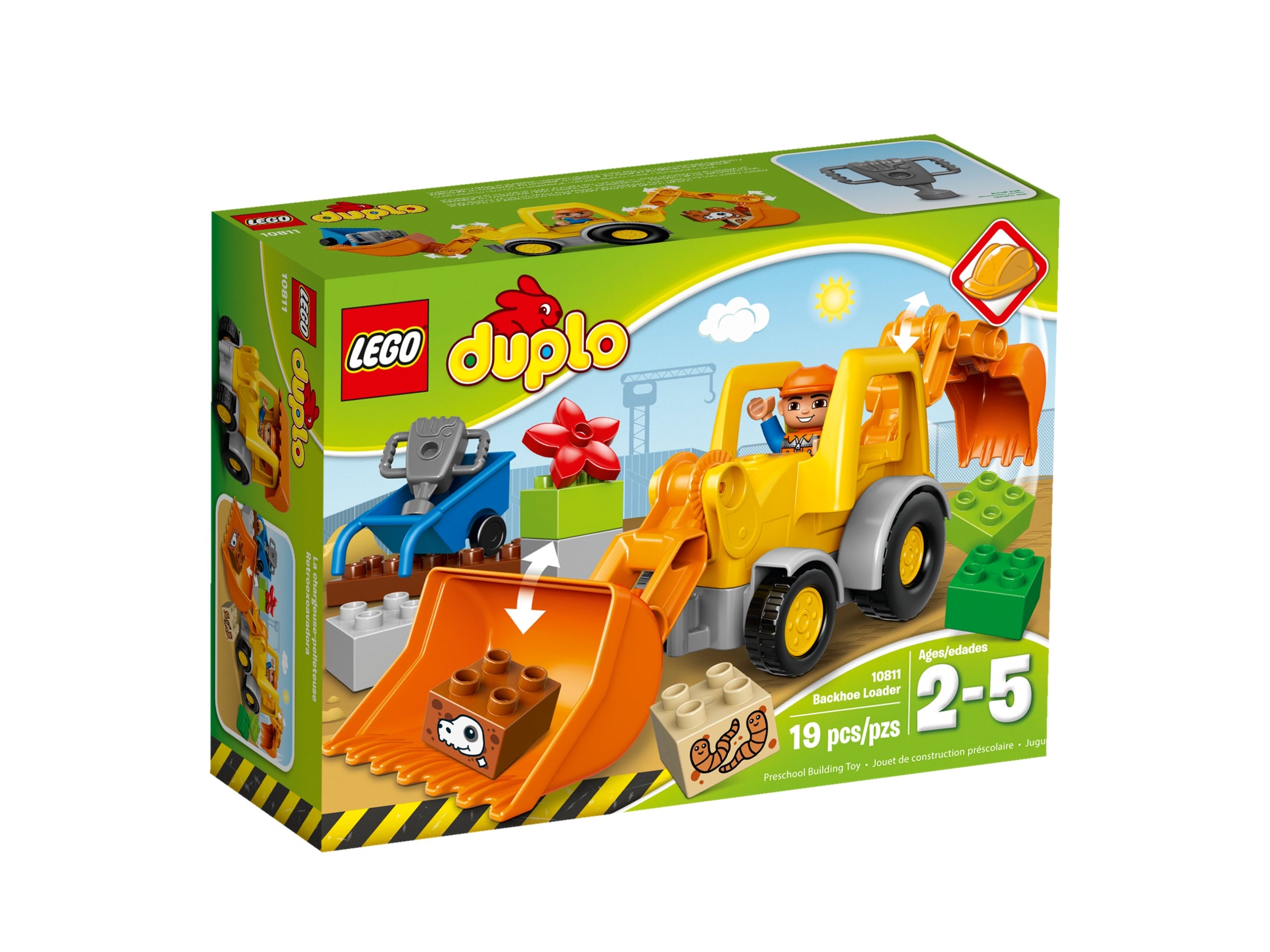 Lego Duplo Back Hoe Bucket orange